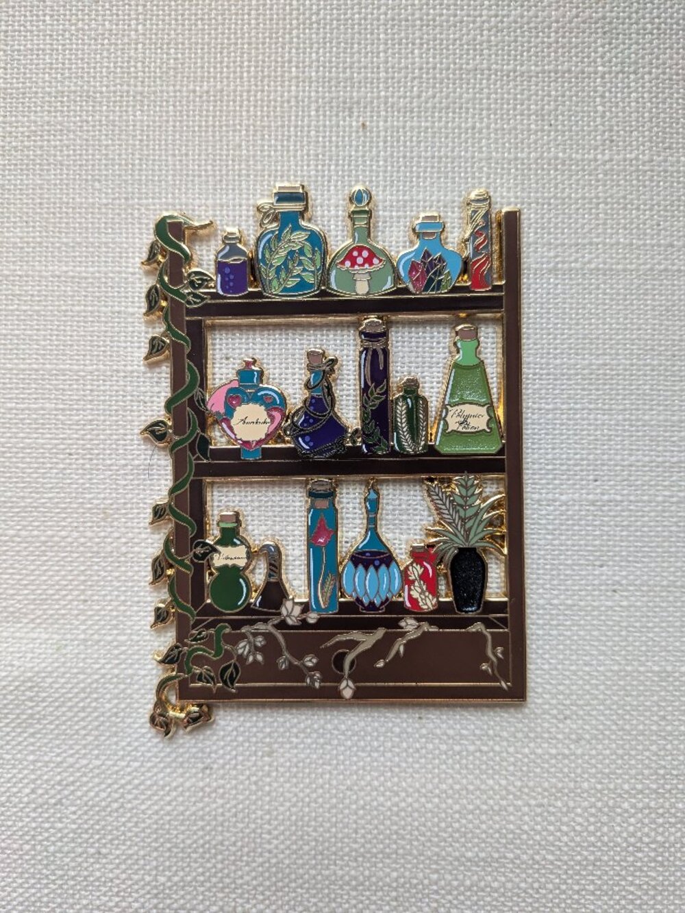 Magical Shelf with Herbology Potions Pin
